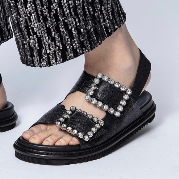 Zadig & Voltaire Lambskin Crystal Sandal - Picture 7 of 7